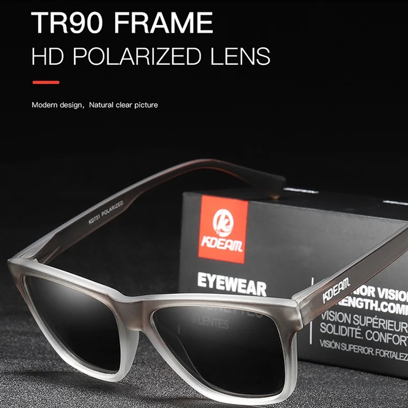 KDEAM Lead 4 slnečné okuliare, Black / Red