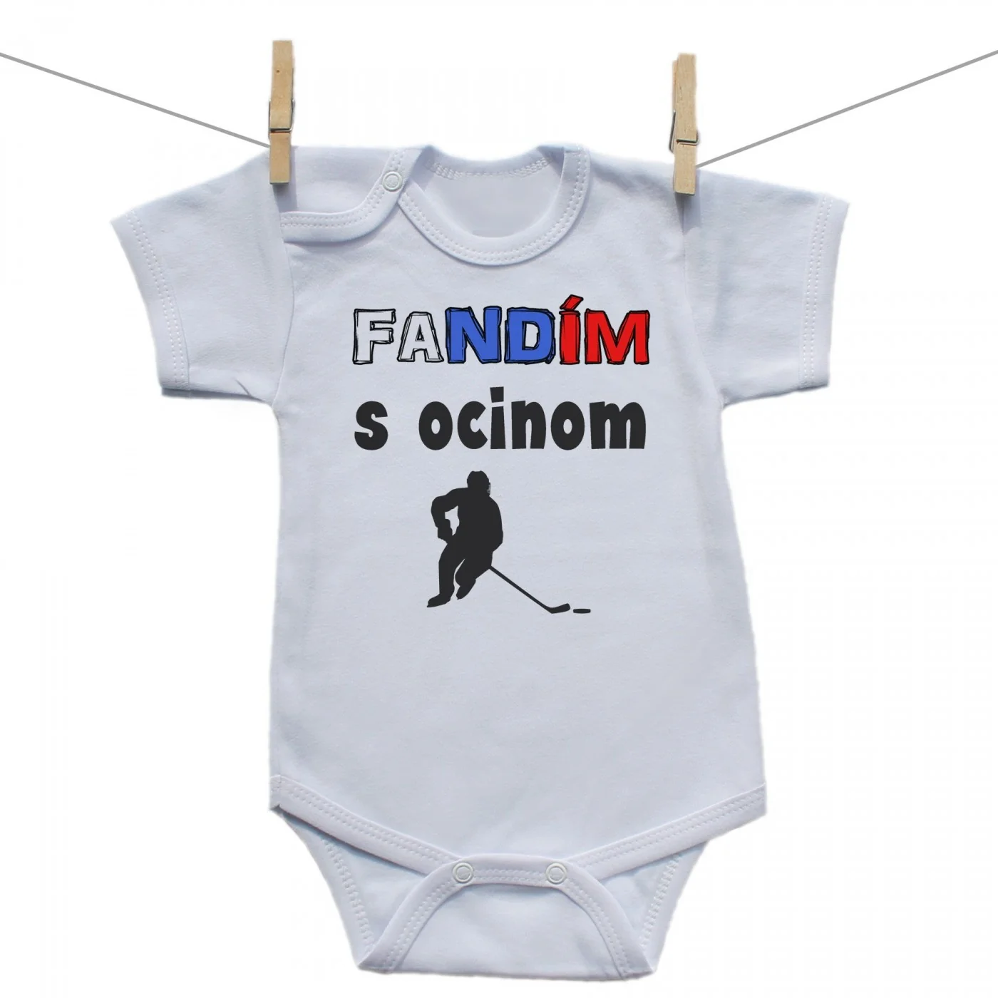 Boodyy Body s krátkym rukávom Fandím s ocinom Veľkosť: 92