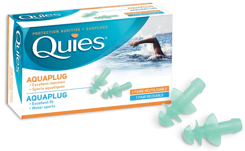Quies AQUAPLUG Chrániče sluchu do vody 1×2 ks, chránič sluchu