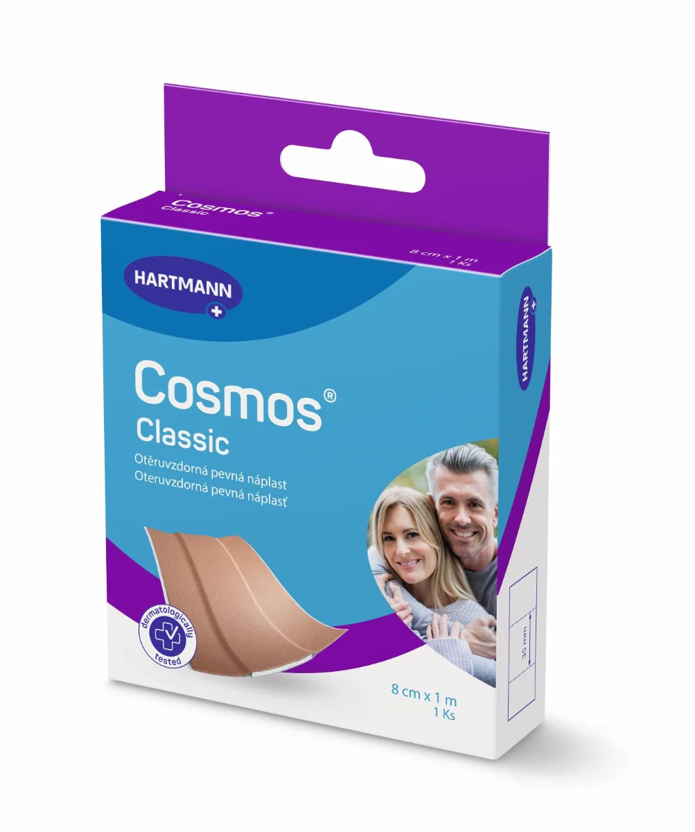 COSMOS Pevná 1×1 ks, náplasť na rany 1 m × 8 cm