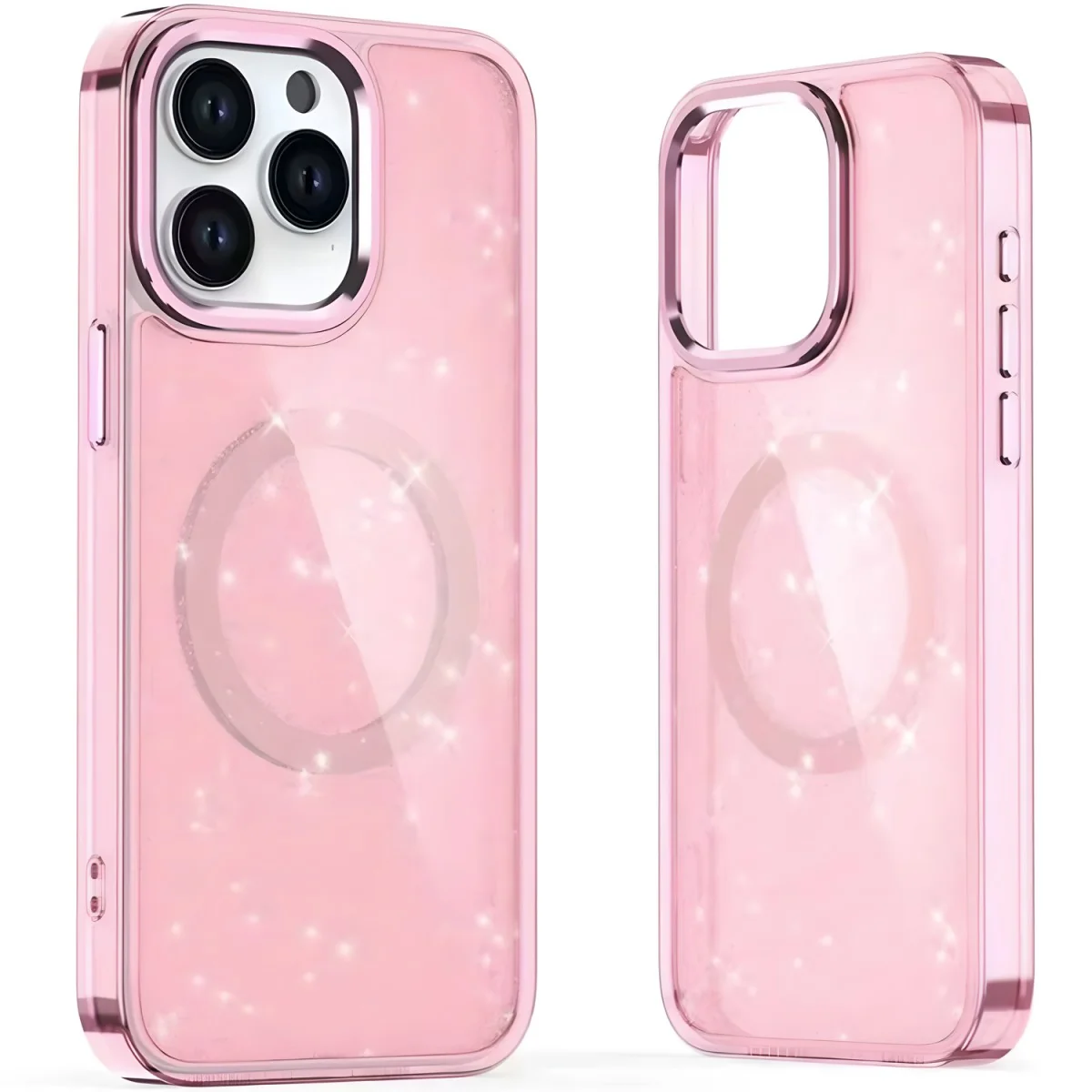 Puzdro Glitter Case MagSafe pre Samsung Galaxy A16 5G - Ružová