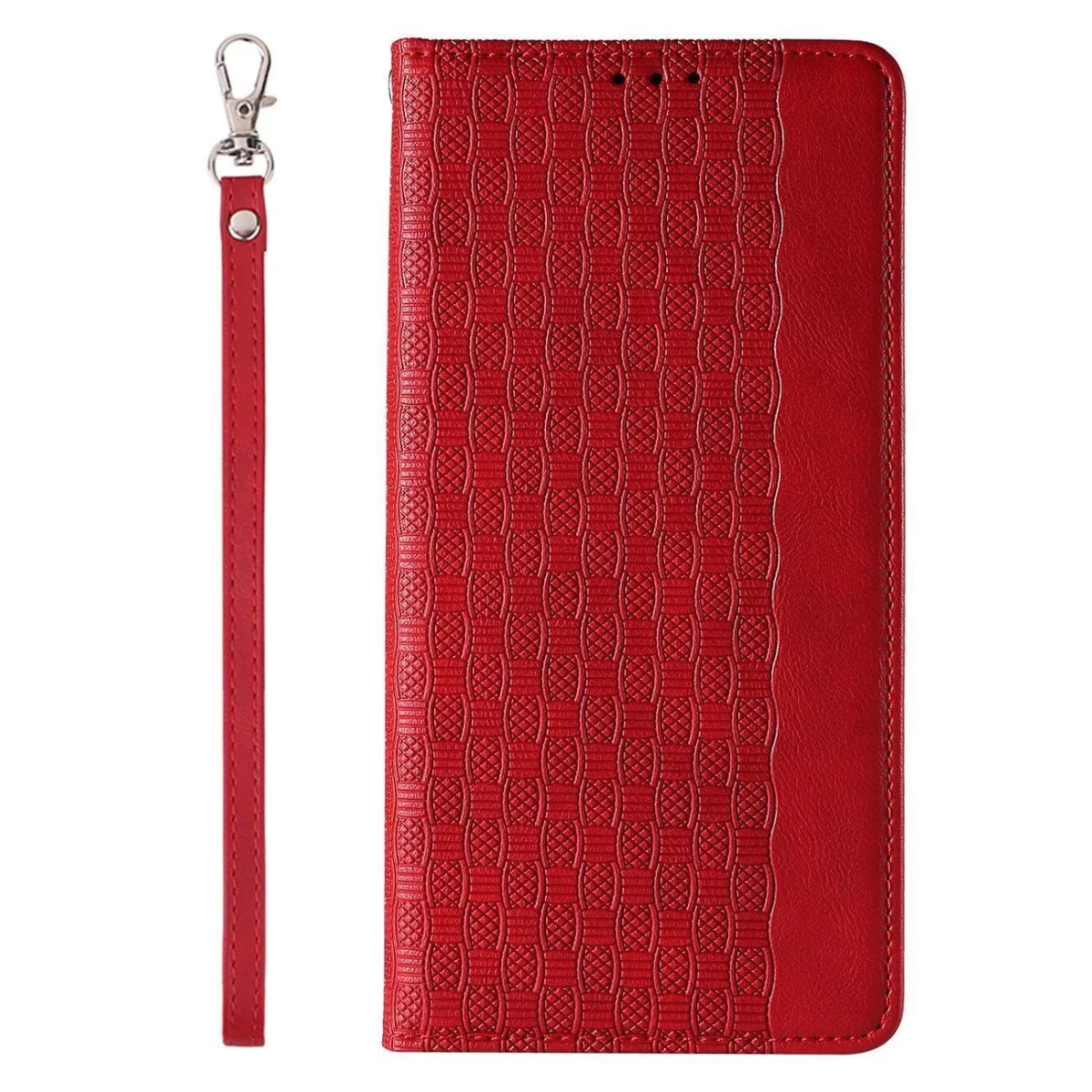 MG Magnet Strap knižkové puzdro na Samsung Galaxy S23 Ultra, červené