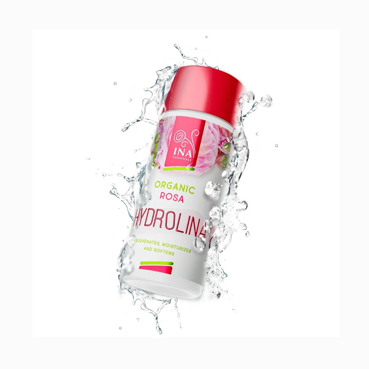 HYDROLINA - organická ružová voda pre suchú pokožku - 150 ml - INA Essentials