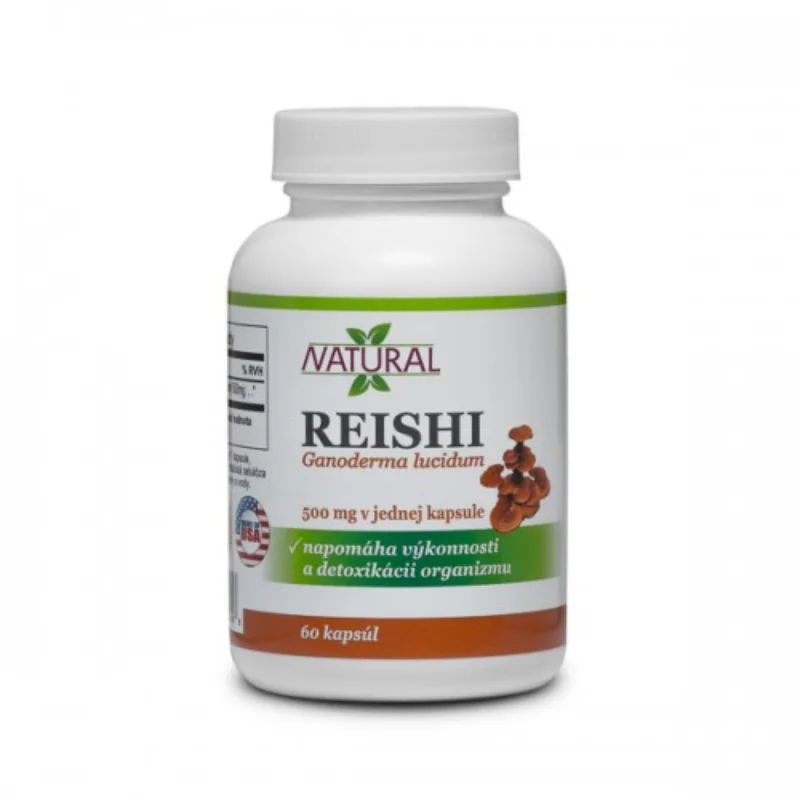 Reishi extrakt 500 mg – Podpora imunity, energie a detoxikácie – 60 kapsúl