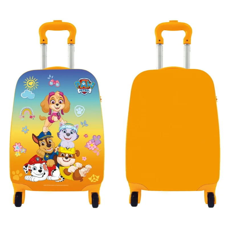Nickelodeon Detský kufor na kolieskach Paw Patrol, žltý, veľký 32 l
