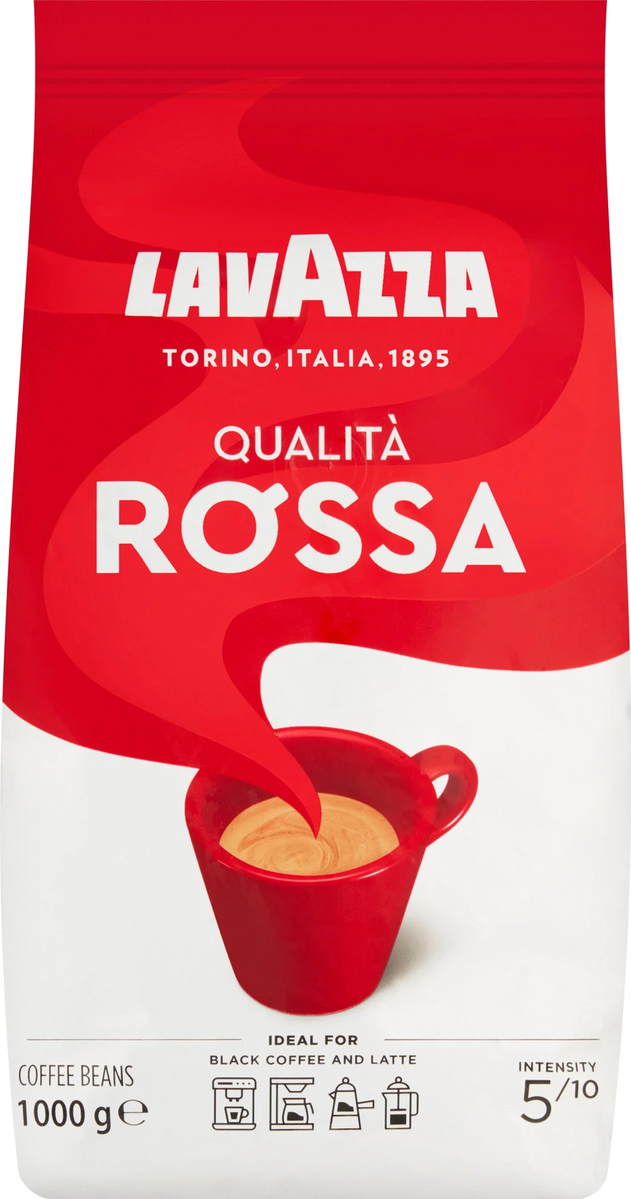 Lavazza Qualità Rossa 1×1000 g, zrnková káva