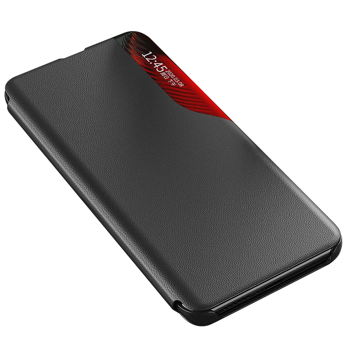 MG Eco Leather View knižkové puzdro na Samsung Galaxy A24 4G, čierne
