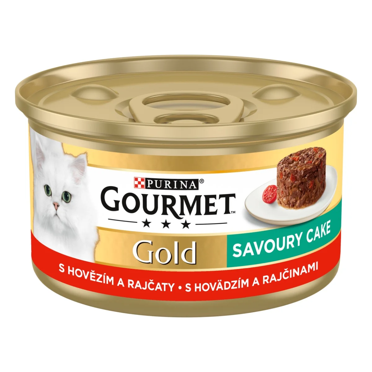 Gourmet Gold Savoury Cake konzerva pre mačky hovädzie 85 g 1×1 ks