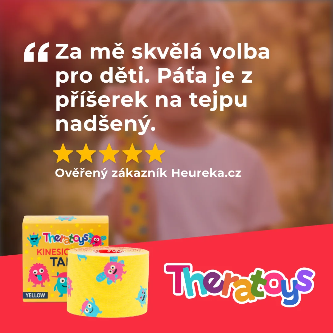 Theratoys Kids Kinesiology Tape, tejpovacia páska pre deti, 5 cm x 5 m 1×1 ks