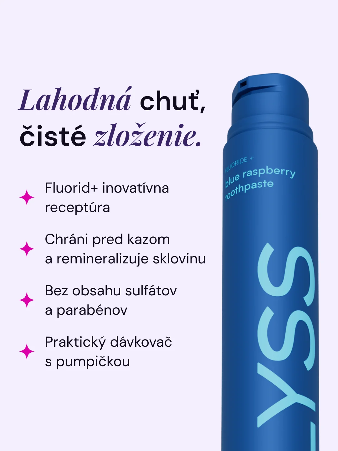 LYSS Modrá malina zubná pasta 60 ml