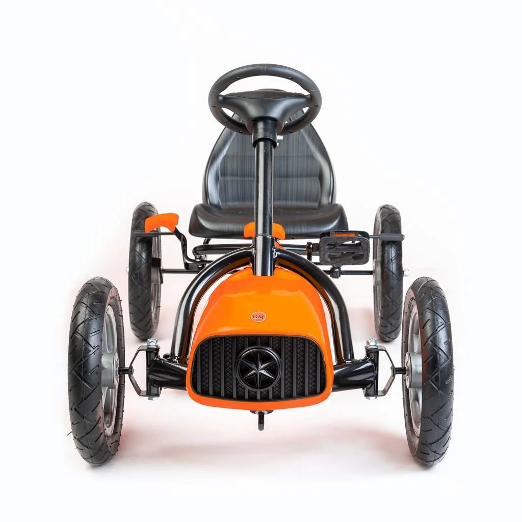 Detská šliapacia motokára Go-kart Baby Mix Buggy oranžová ,