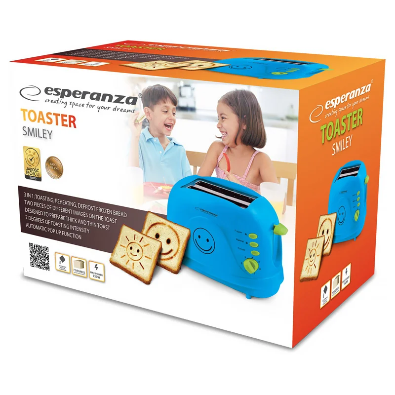 Hriankovač ESPERANZA EKT003B Smiley modrý
