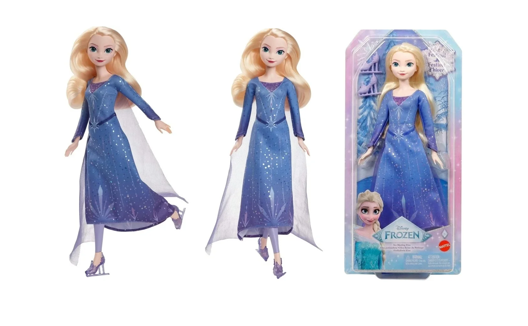 Mattel Frozen Elsa na korčuliach