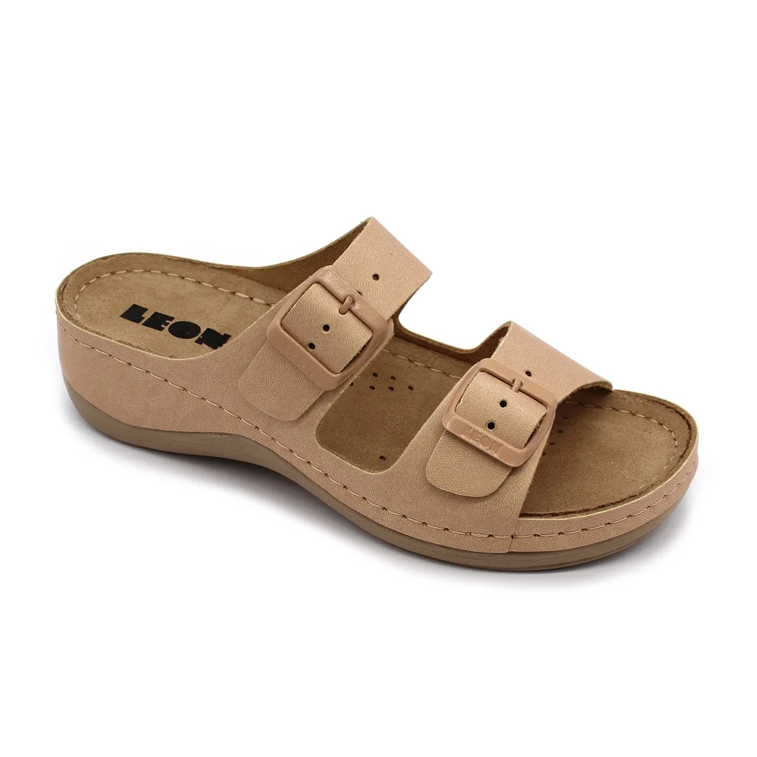 Leon 908 Dámska zdravotná celokožená obuv s prackou 37 - 23,5cm, žltá, 4,5 cm