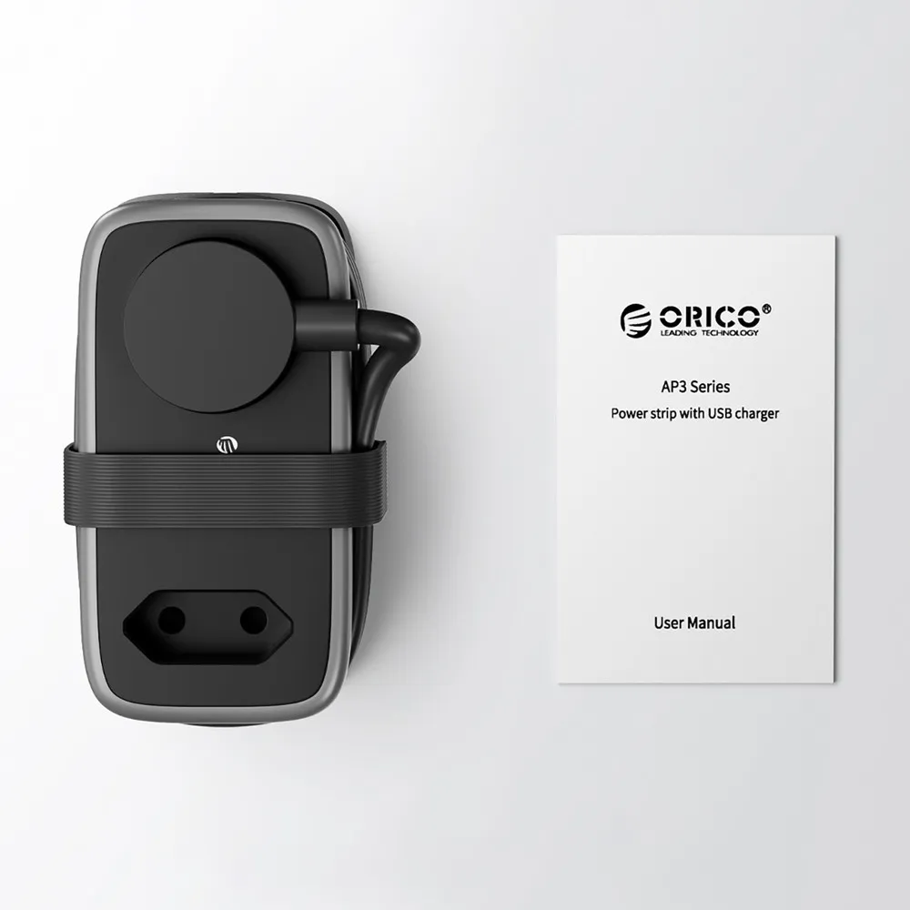 Orico APP predlžovacka 5in1 2x USB-A / 1x USB-C / 2x AC 15.5W, čierna