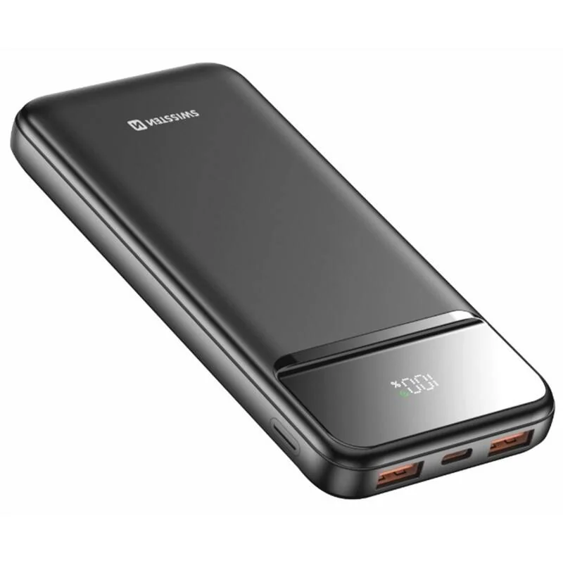 SWISSTEN Powerbanka 10000 mAh PowerLine II čierna