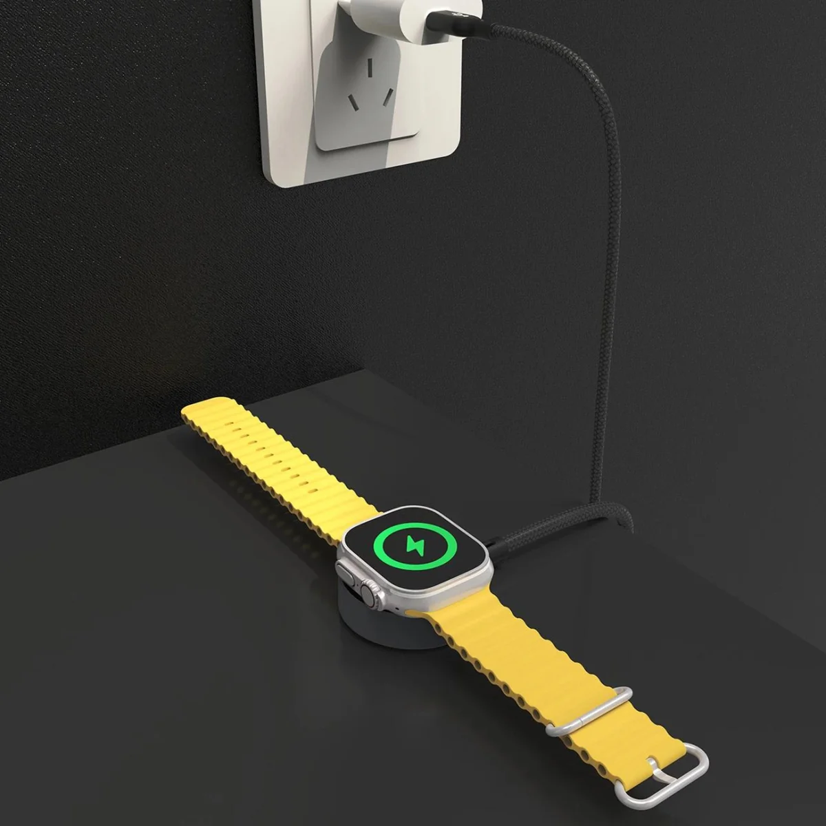 Dudao A12C bezdrôtová nabíjačka na Apple Watch 2.5W 1.2m, čierna