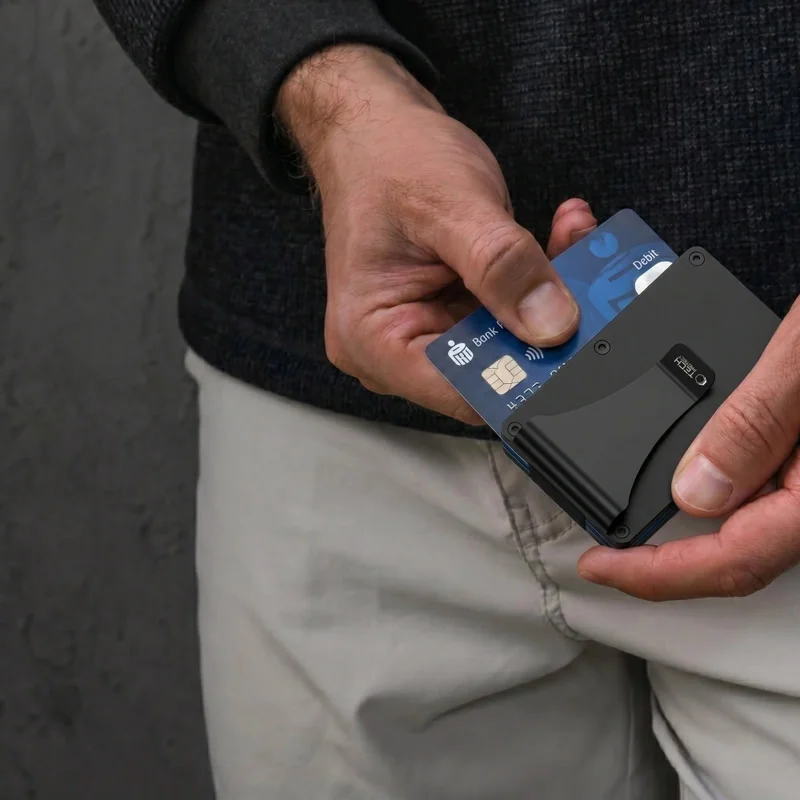 Tech-Protect Thord RFID obal na karty, čierny