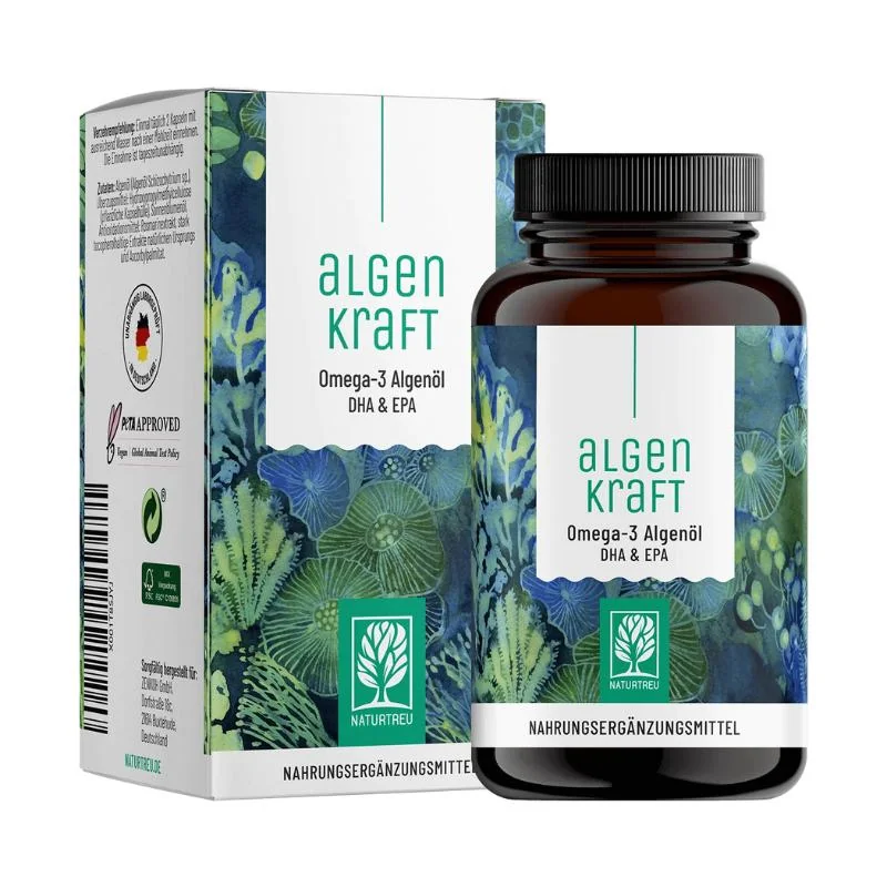 Naturtreu Sila Algae - Omega 3 DHA a EPA olej z mikrorias, 60 kapsúl