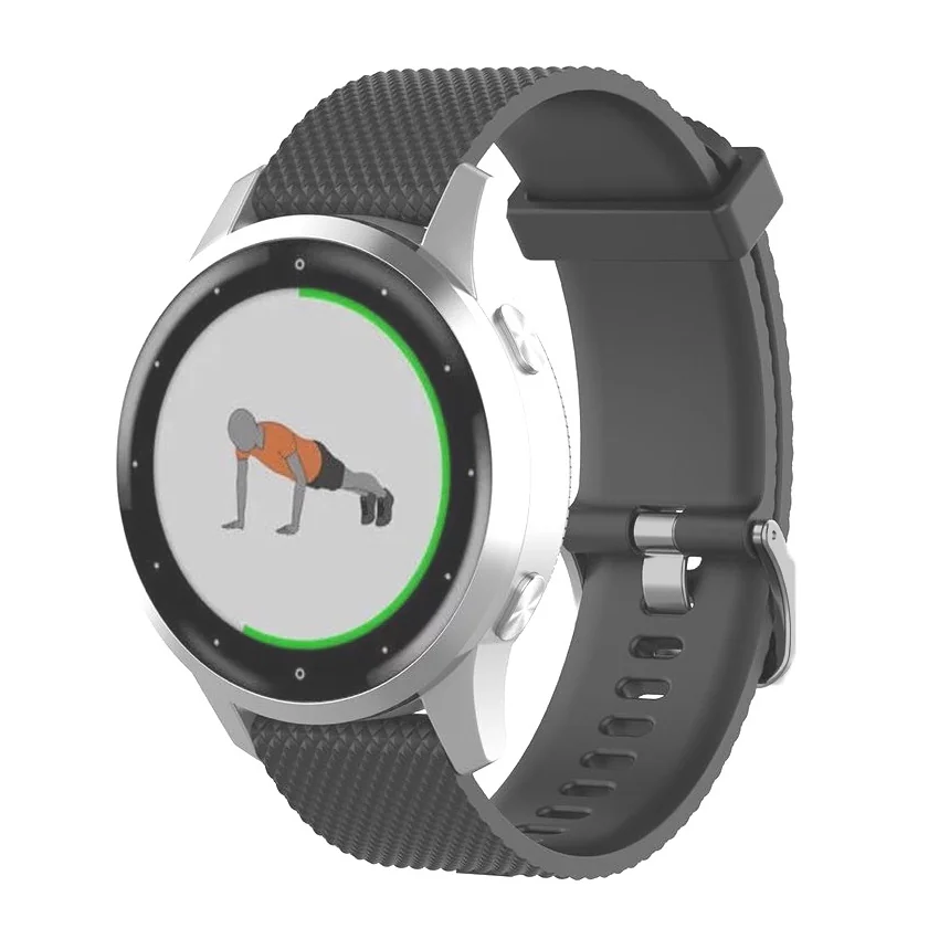 BStrap Silicone Land remienok na Garmin Vivoactive 3 dark gray