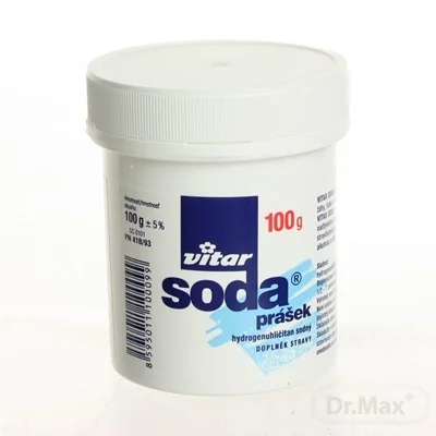 VITAR sóda prášok 1×100 g, hydrogénuhličitan sodný
