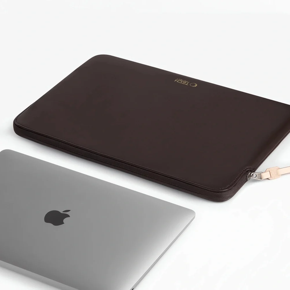 Tech-Protect Fleece obal na notebook 15-16'', tmavohnedý