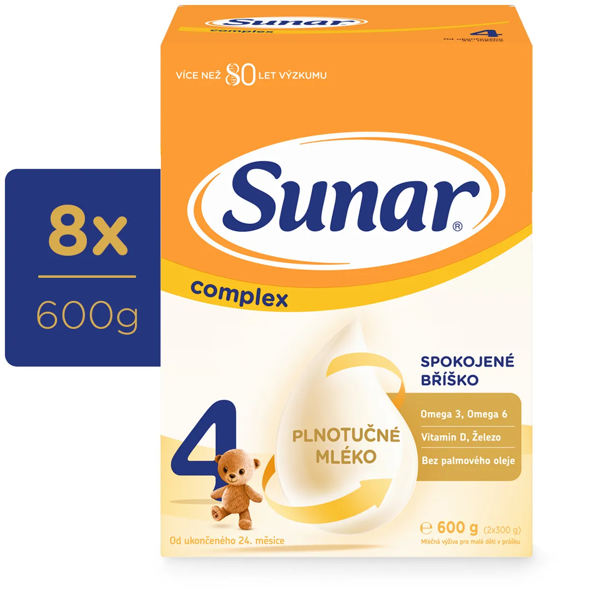 Sunar Complex 4 8×600 g, detská výživa