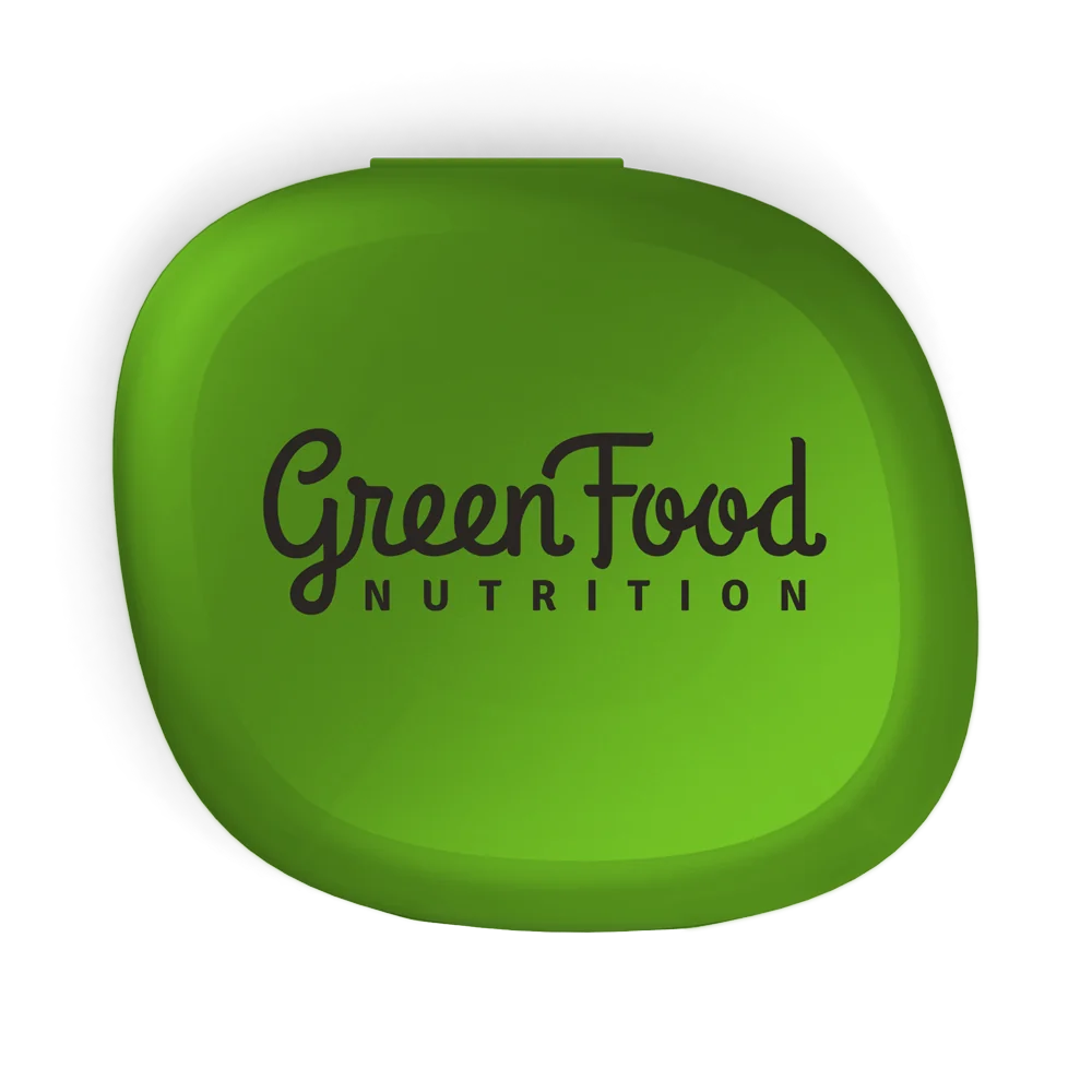 GreenFood Nutrition Pillbox green 1ks 1×1 ks, zásobnik na tablety
