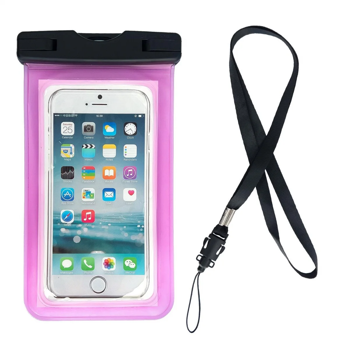 MG Swimming Bag vodotesné puzdro na mobil 6.7' ružové