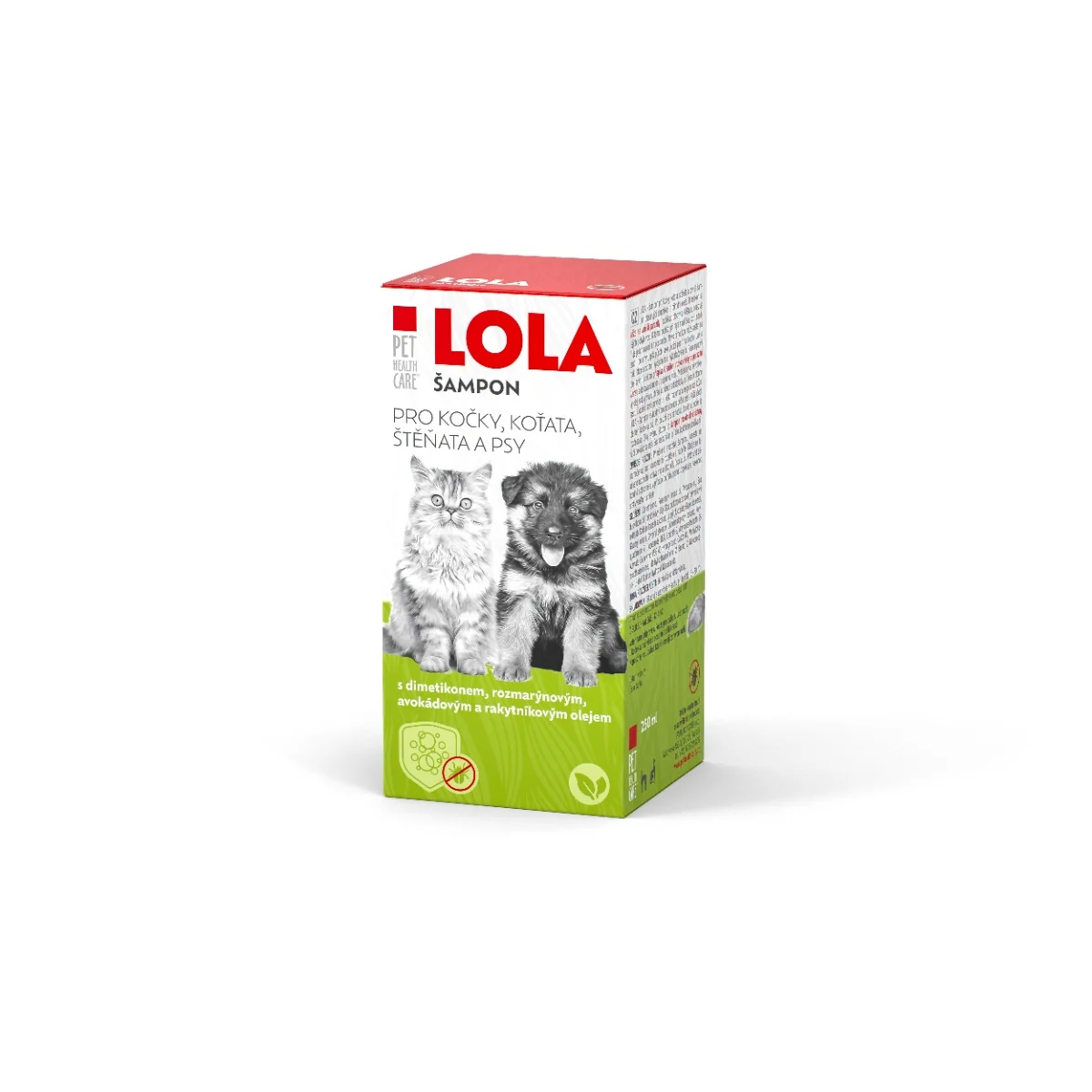 LOLA-šampon pre mačky a psy 250ml s dávkovačom 1×250 ml, šampón pre zvieratá