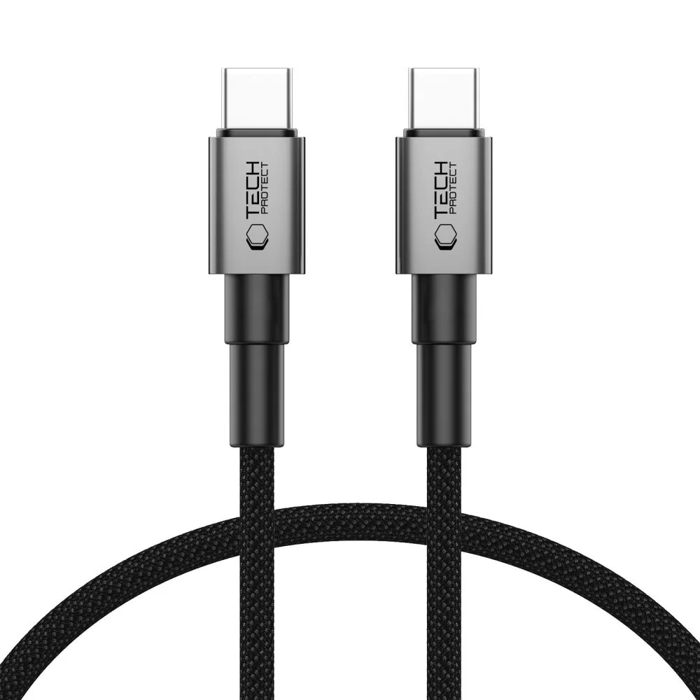 Tech-Protect Ultraboost DNA kábel USB-C / USB-C PD 60W / 3A 25 cm, šed ý
