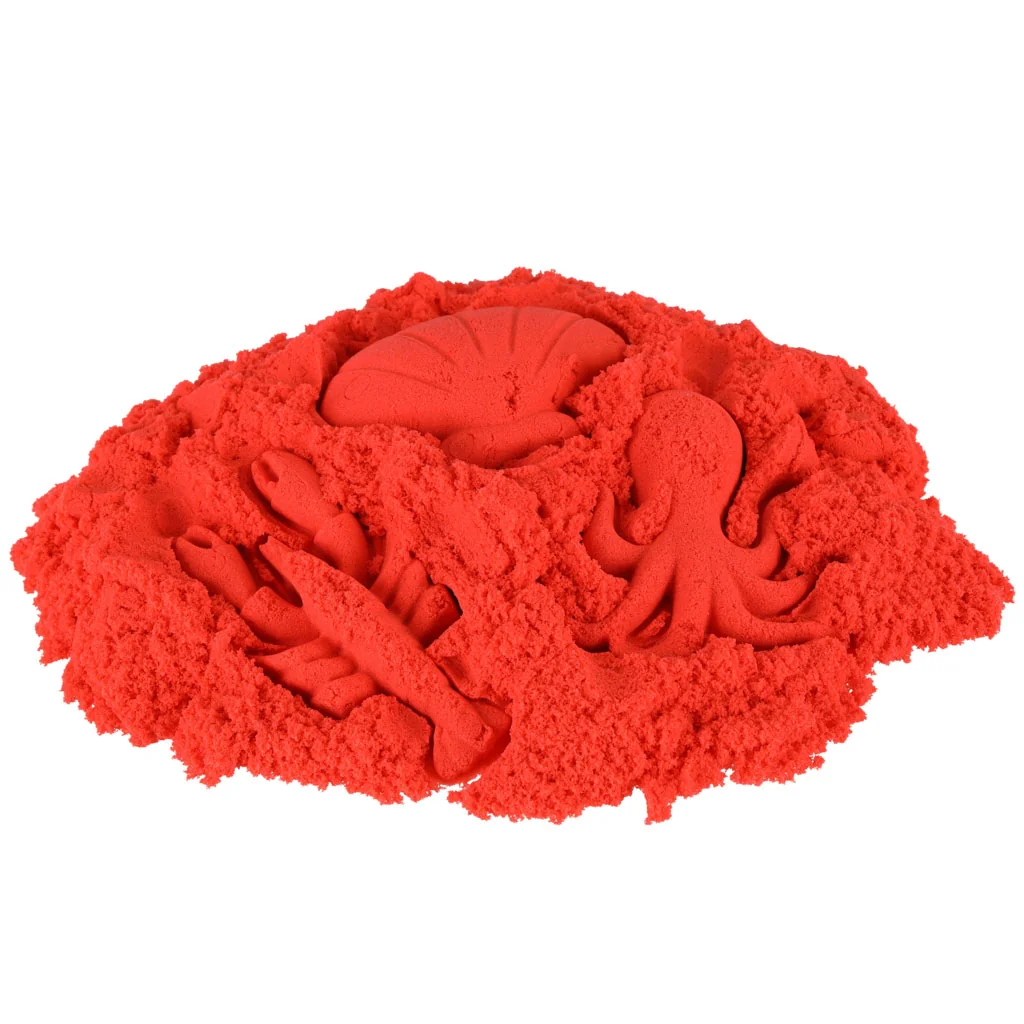 Kinetický piesok 1 kg – červený, vrecko
