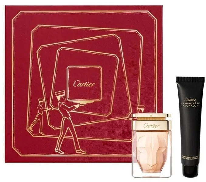 CARTIER LA PANTHERE parfumovaná voda 50 ml + krém na ruky 40 ml 1×1 set, dámska kozmetická sada