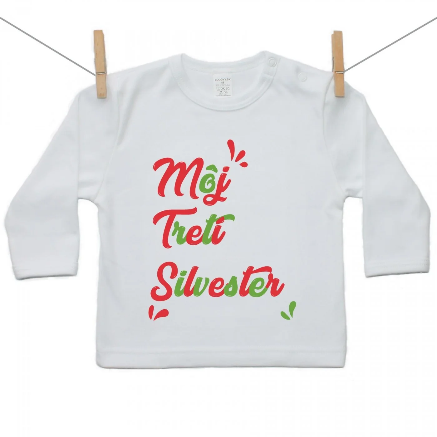 Boodyy Tričko s dlhým rukávom Môj tretí Silvester Veľkosť: 116