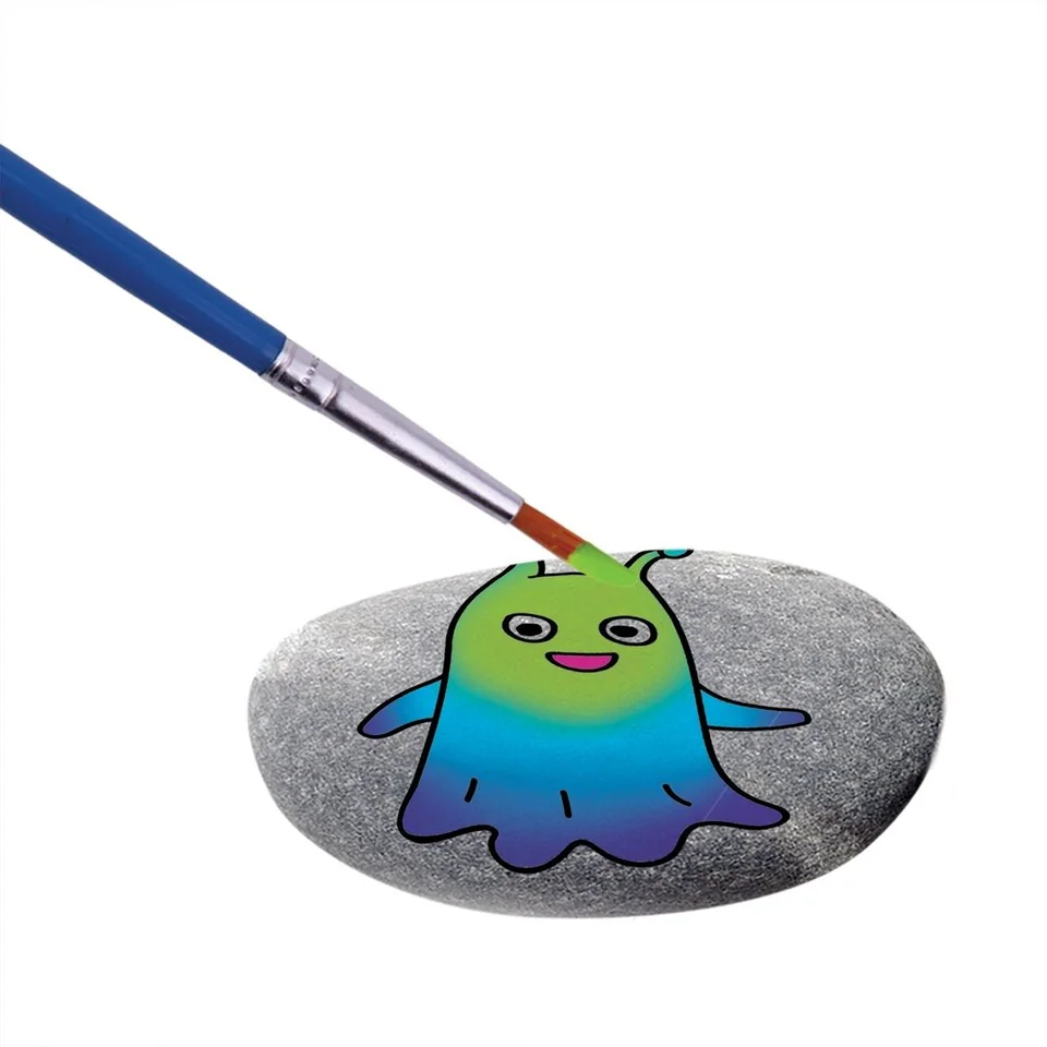 Maľovanie na kamienky Galaxy 