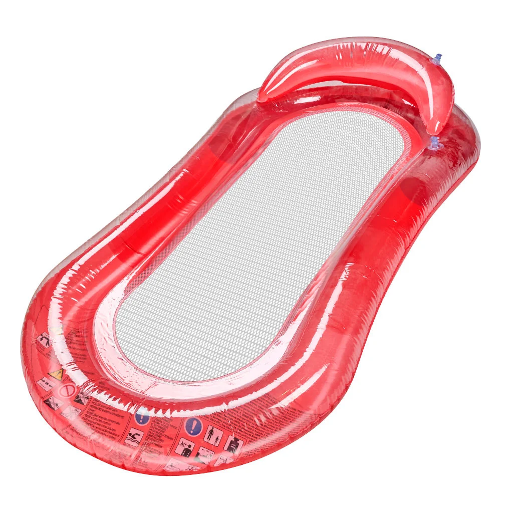 Bestway 43103 ležadlo do vody s opierkou a sieťkou červené 159×77 cm
