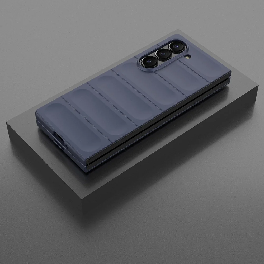 Pancierové puzdro pre Samsung Galaxy Z Fold 6 - Bordová Flexibilný kryt na telefón