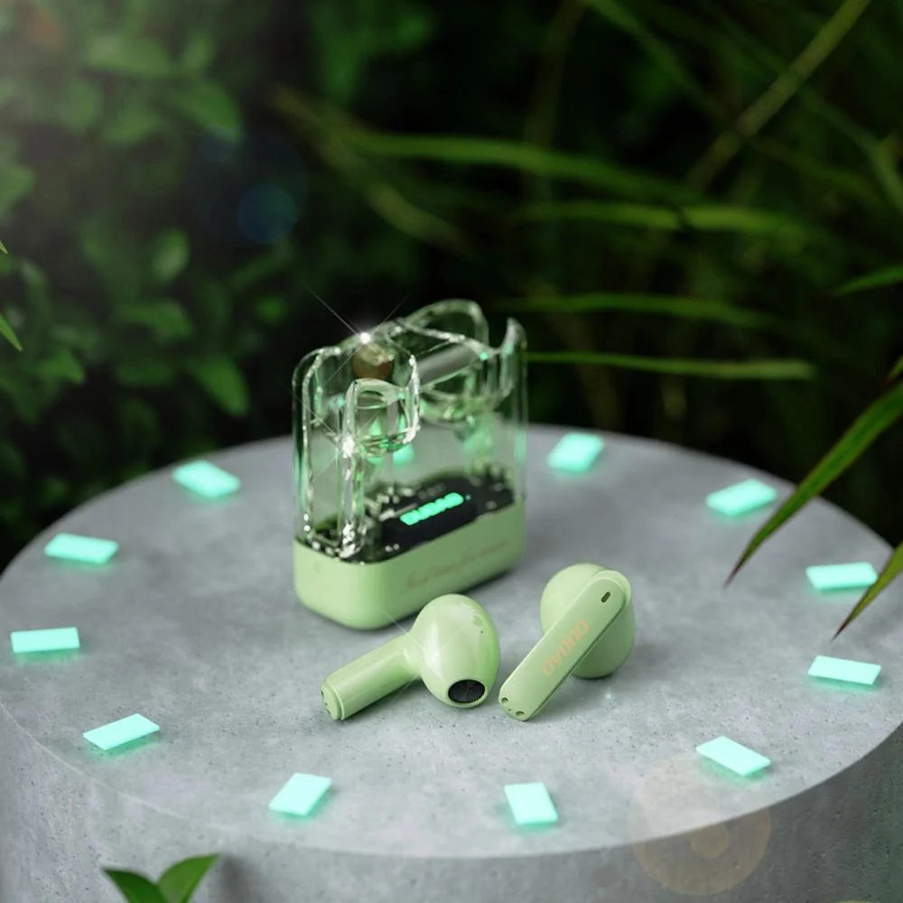 Bluetooth 5.3 TWS bezdrôtové slúchadlá - Zelená 1 x 1 puzdro, dotykové ovládanie