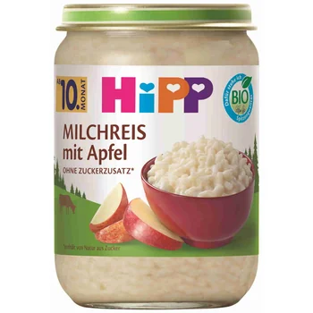 BIO Mliečna ryža s jablkami 190 g