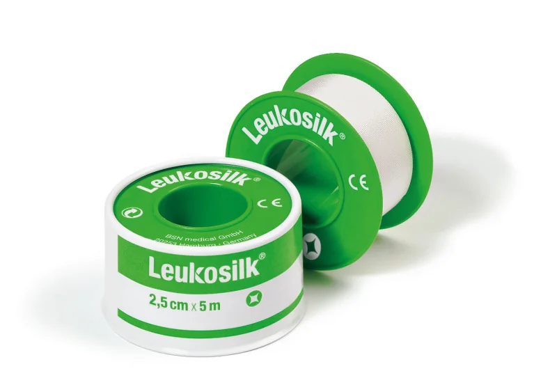 Leukosilk® náplasť na cievke, 2,5cm x 5m, 1x1 ks