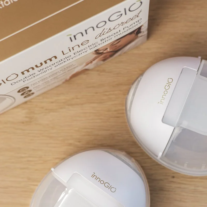 innoGIO prenosná elektrická odsávačka materského mlieka GIOmum Line Discreet Double