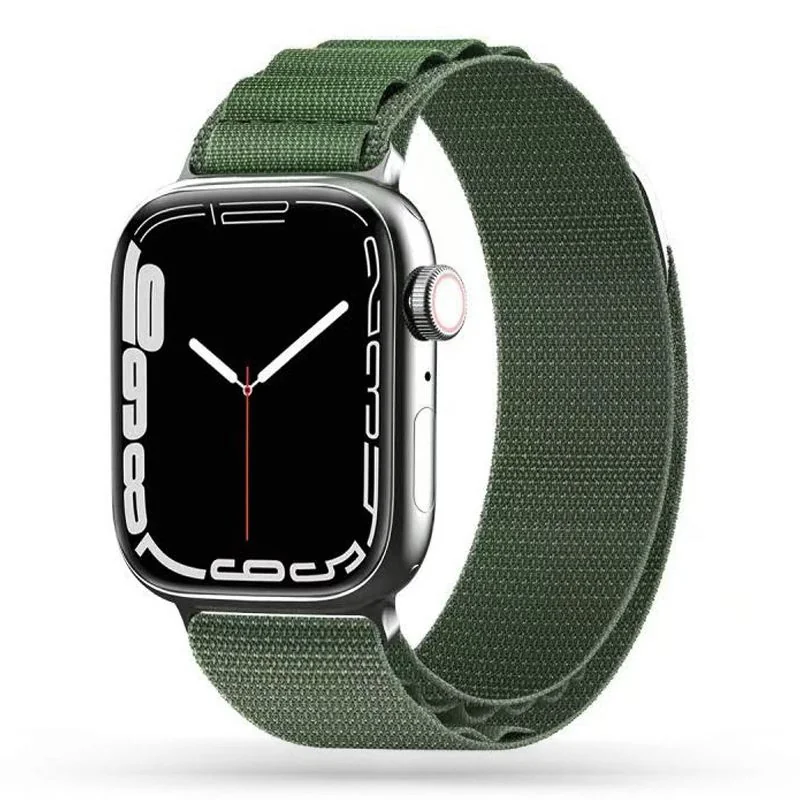 Tech-Protect Nylon remienok na Apple Watch 42/44/45/49mm military green