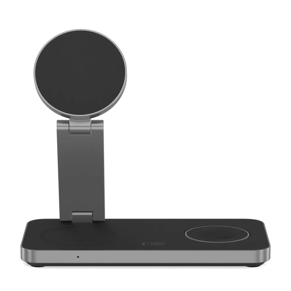 Tech-Protect A47 MagSafe bezdrôtová nabíjačka na mobil / AirPods / App le Watch 15W, čierna