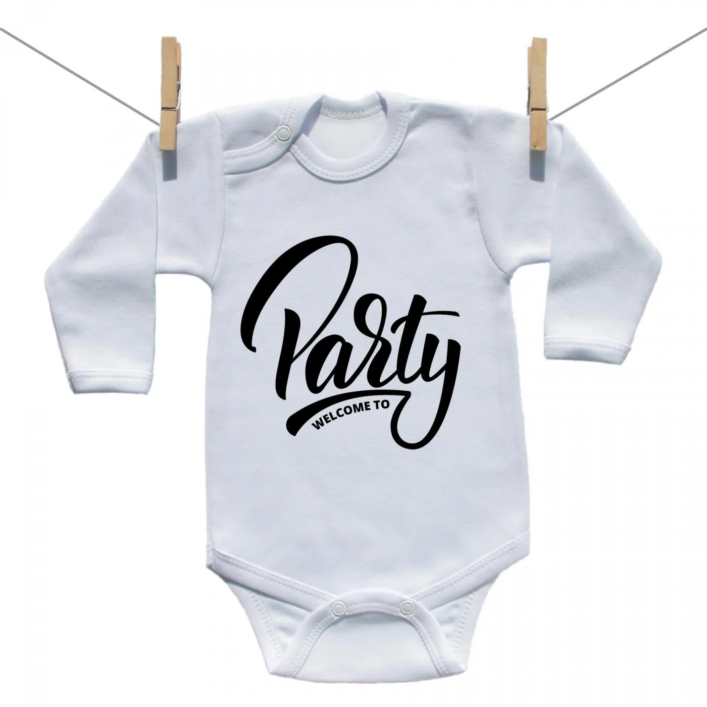Boodyy Body s dlhým rukávom Welcome to party Veľkosť: 68