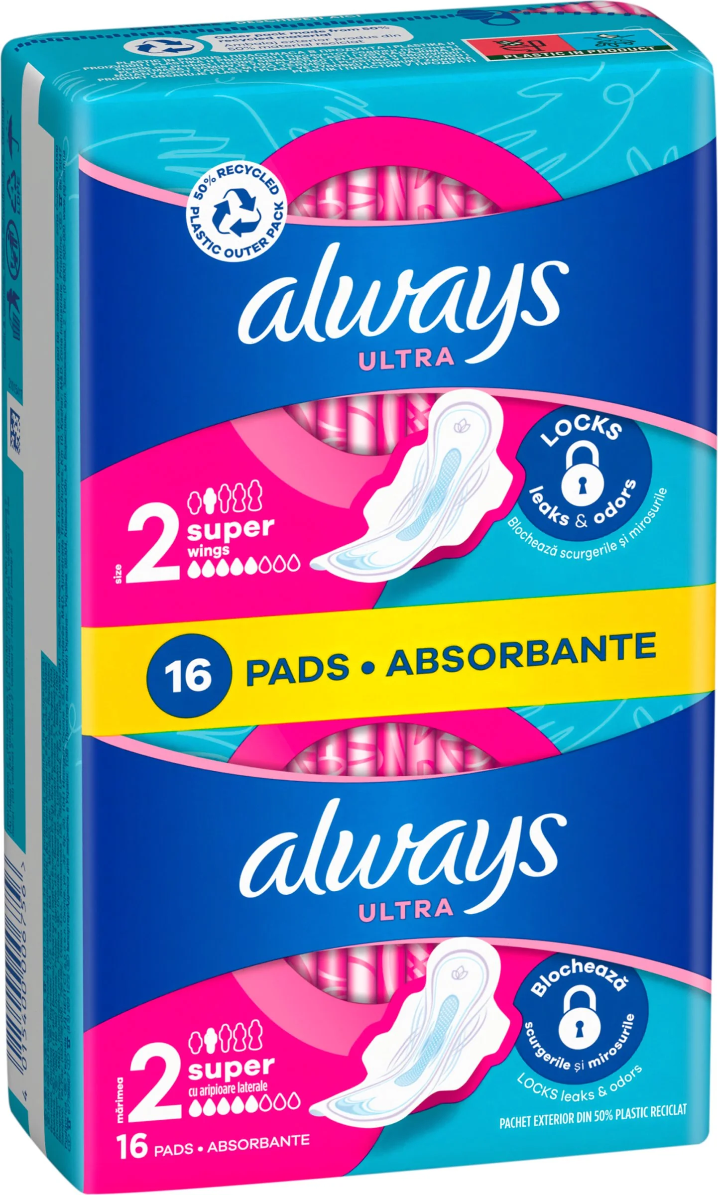 Always Ultra Duo 16ks Super Plus 1×16 ks, dámske vložky