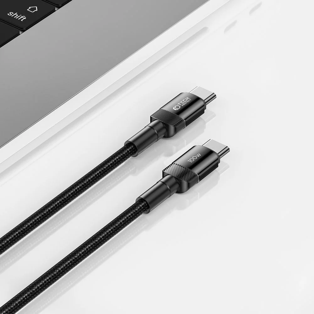 Tech-Protect Ultraboost Evo kábel USB-C / USB-C PD 100W 5A 1m, čierny