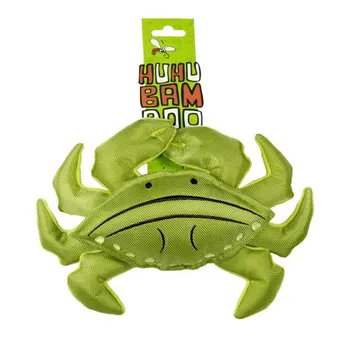 Huhubamboo Animal Krab Zelený 1×1 ks, hračka pre psy