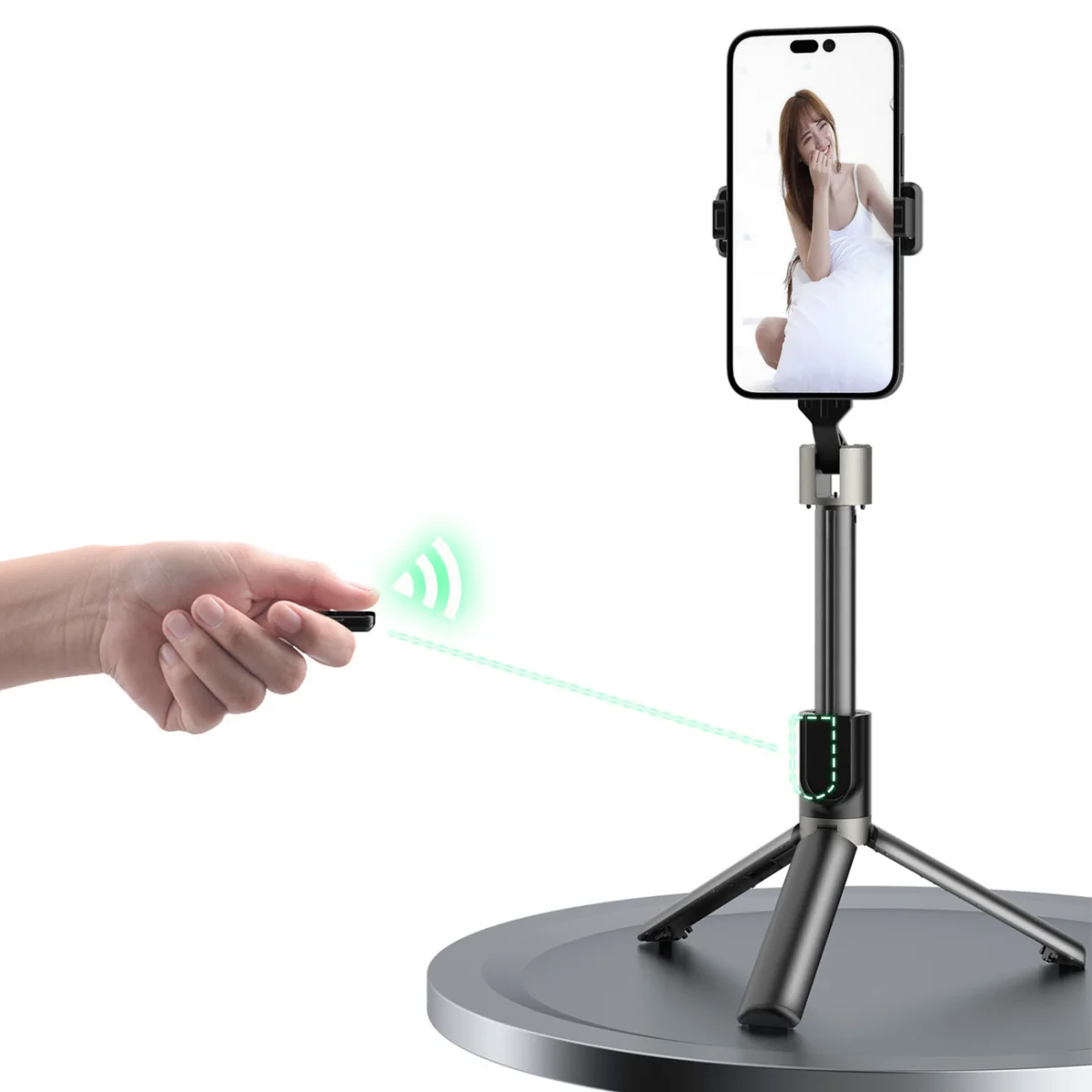 Dudao F18 bluetooth selfie tyč, biela