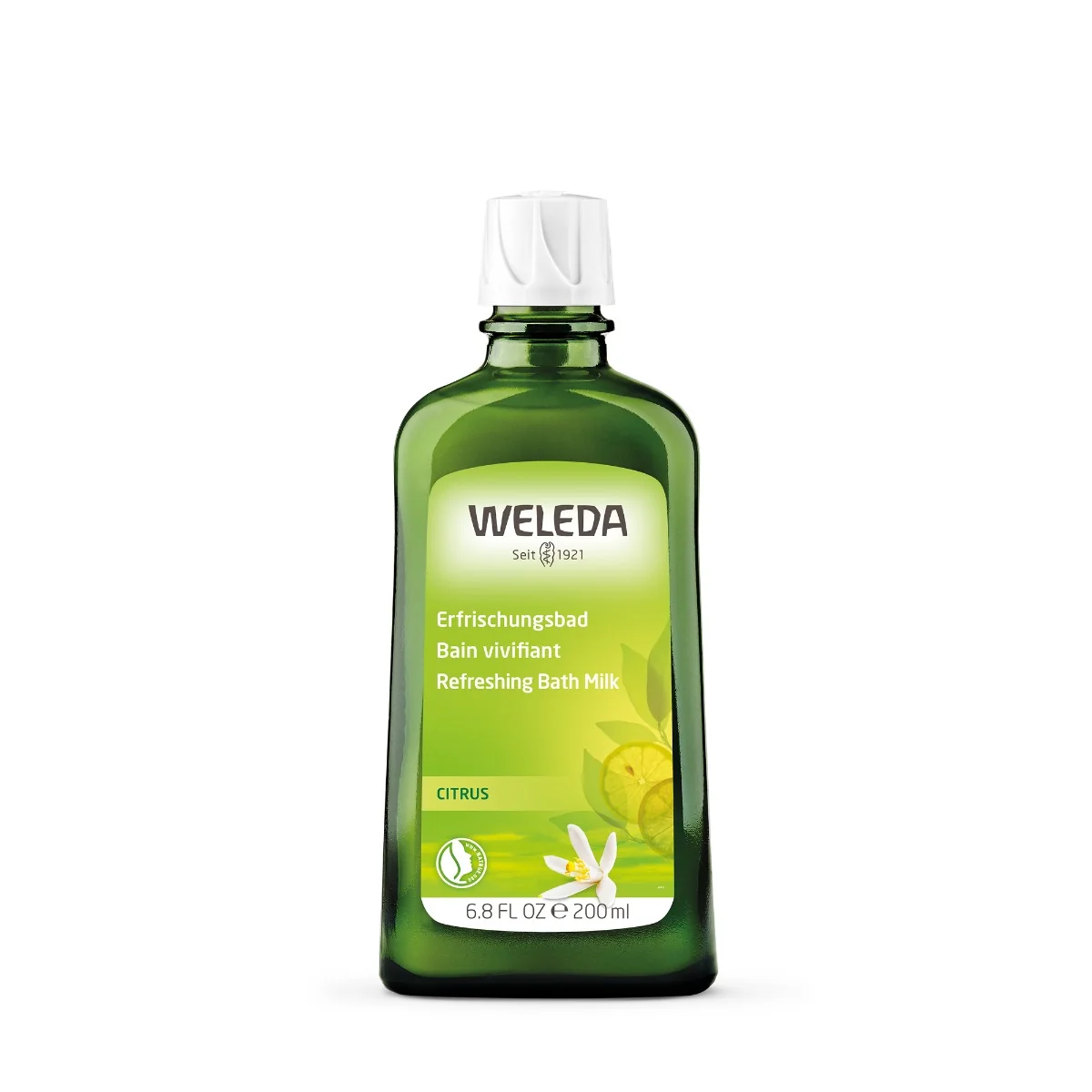 WELEDA Citrusové osviežujúce kúpeľové mlieko 1×200 ml, kúpeľové mlieko