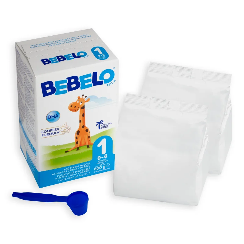 BEBELO MILK 1 1× 600 g (2 vrecká 300 g), dojčenské mlieko